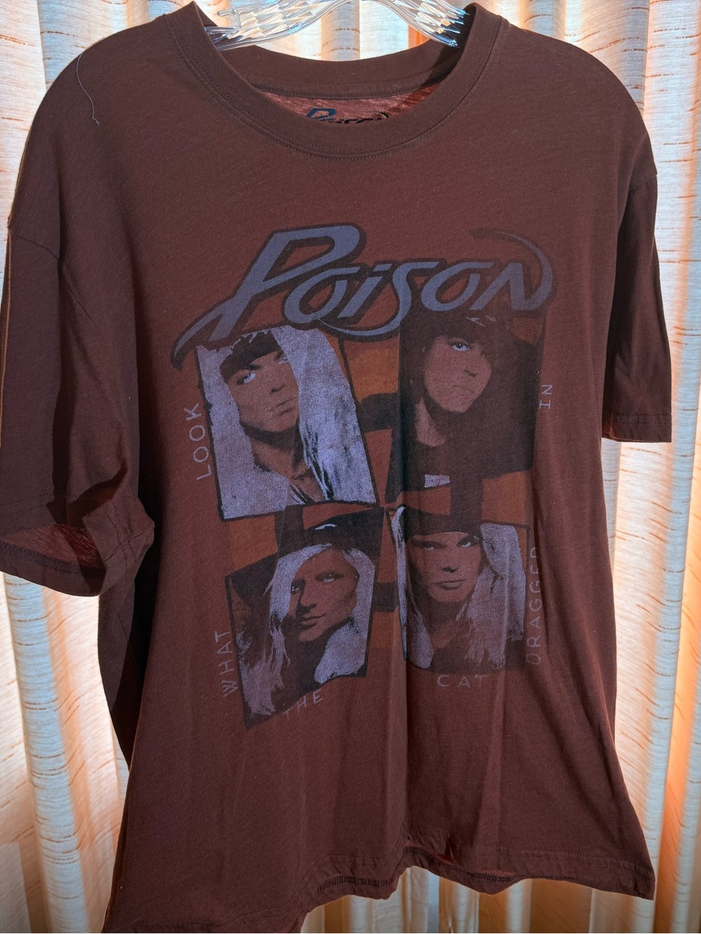 Tilly's Burnt Red Poison Band Graphic Tee